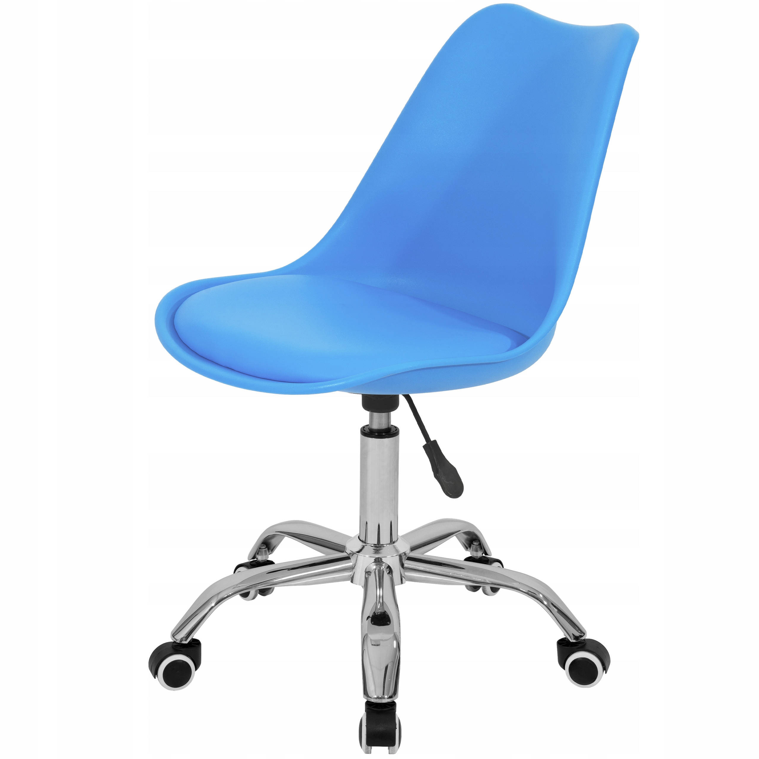 KRZESŁO BIUROWE OBROTOWE Z PODUSZKĄ NA KÓŁKACH