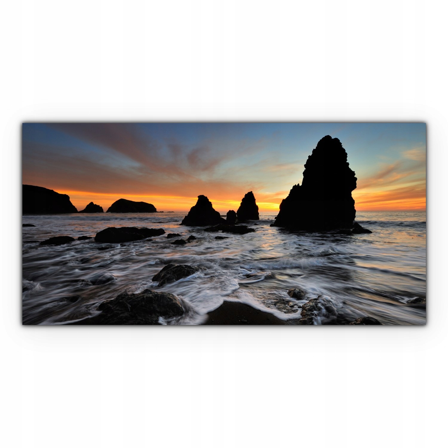 

Canvas na ramie ścienny 120x60 Plaża Zachód Słońca