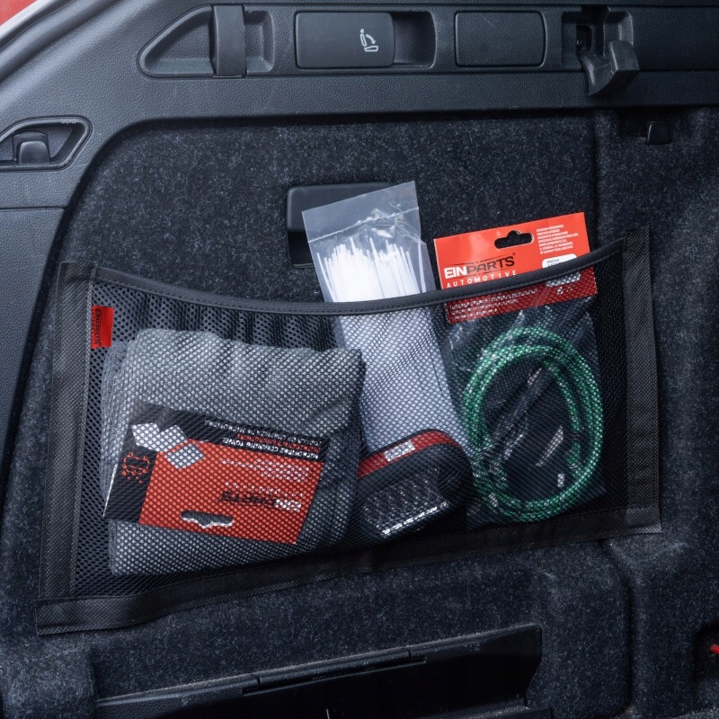 SIATKA ORGANIZER DO BAGAŻNIKA NA RZEP SAMOCHODOWA PRZYCZEPIANA 50x24CM Rodzaj siatki