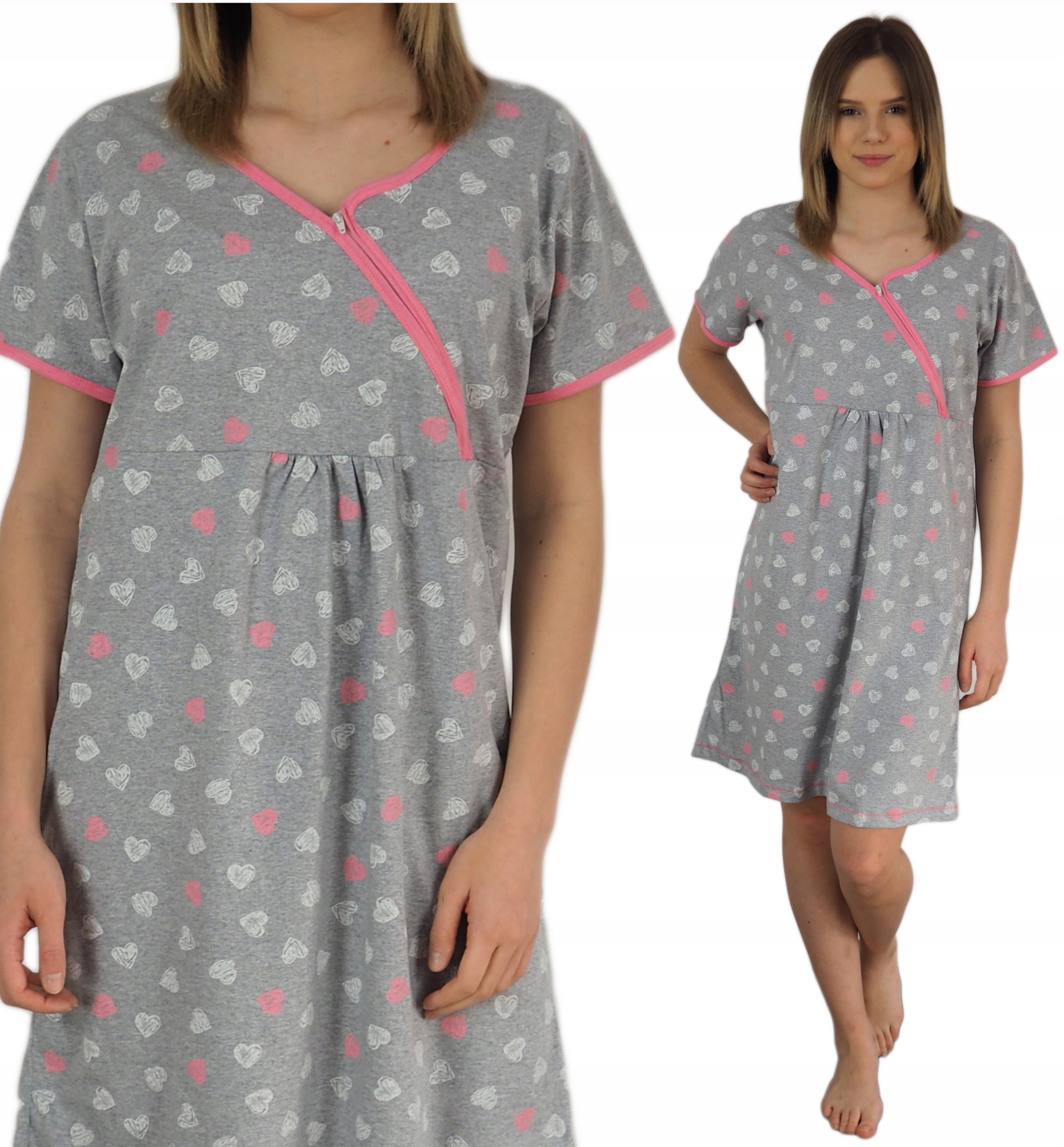 

Koszula Nocna Ciążowa do Karmienia do Porodu XL