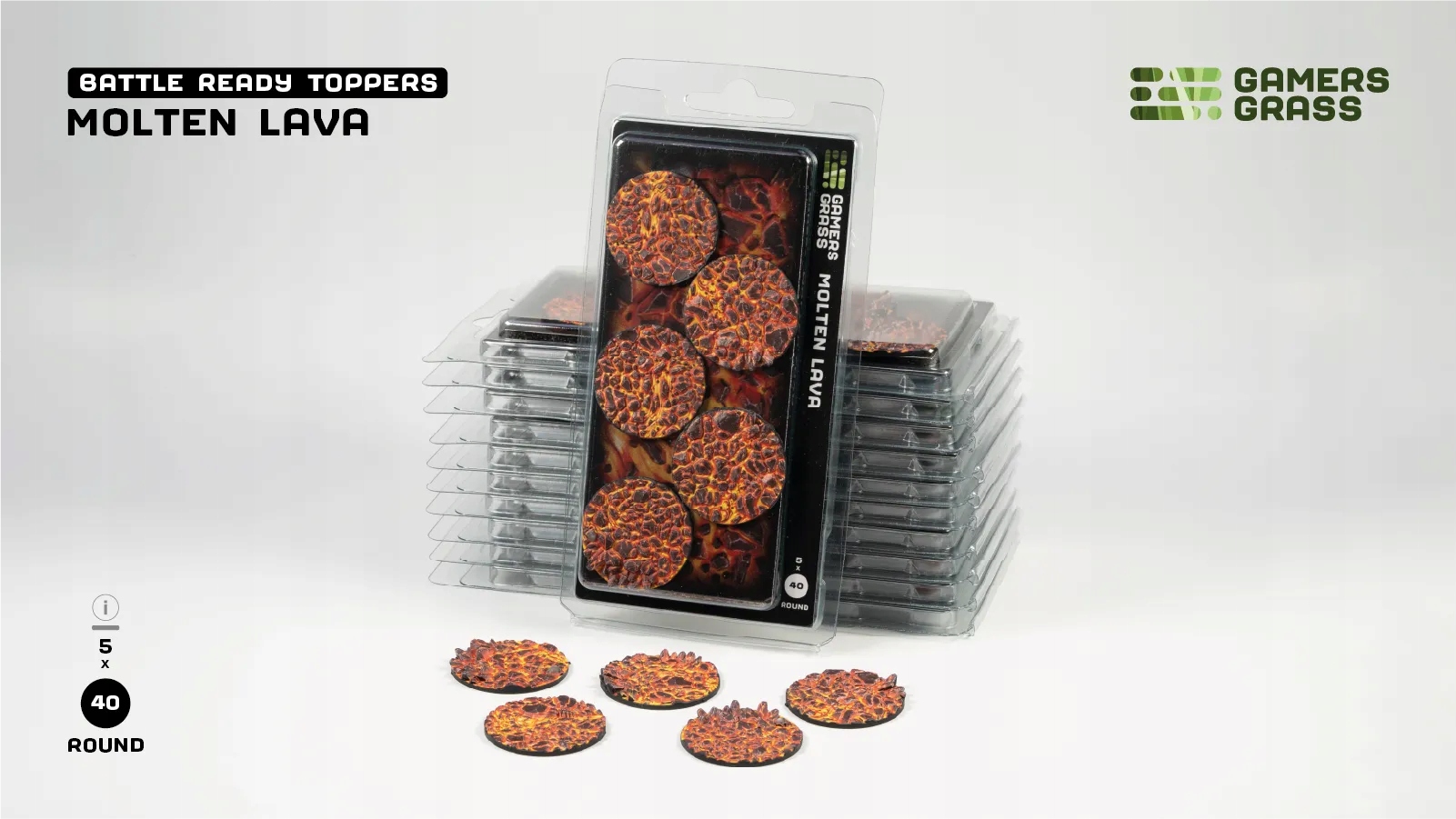 Molten Lava Round 40mm