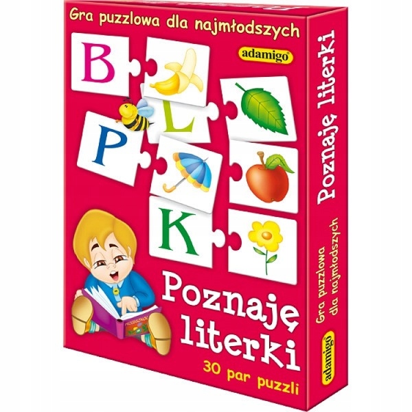 

Poznaję Literki Nauka Liter Zabawa Puzzle Adamigo