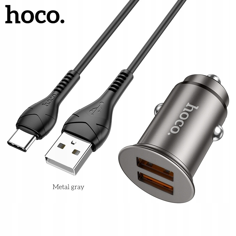 Szybka ładowarka Quick Charge 3.0 QC3.0 2USB 36W z kablem Typ Typu C USB-C Stan opakowania oryginalne