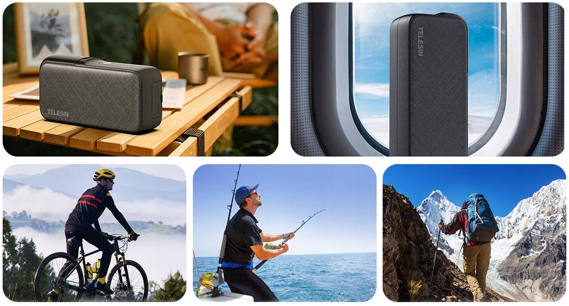 Ładowarka do GoPro 12 11 10 9 Box Hub + 2x Akumulator Bateria Enduro GoPro Marka Telesin