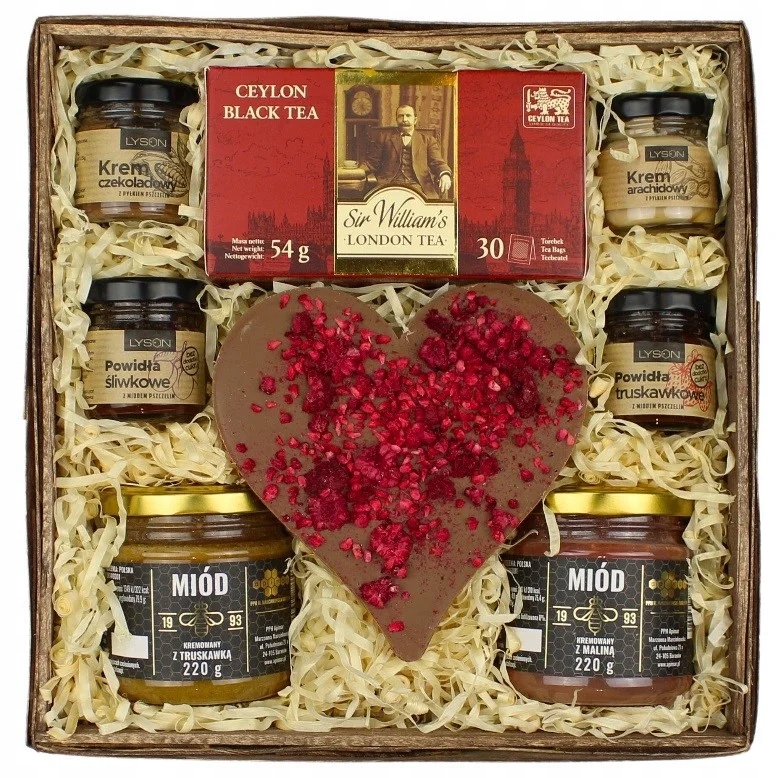 Levně Dárkový koš pro ni Na Války Dárek medové krémy čaj povidla