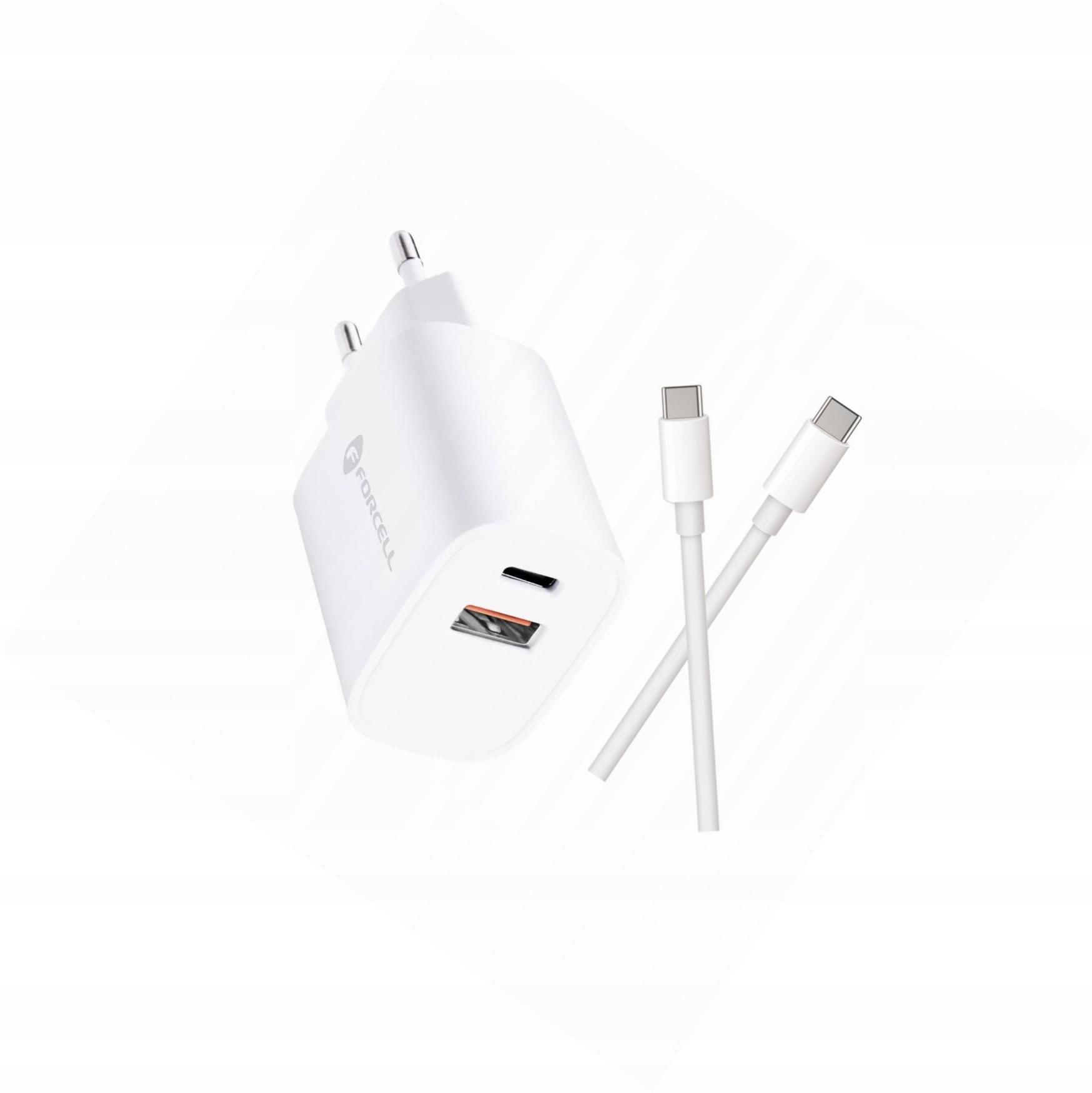 Szybka ładowarka 30W 2 wejścia z kablem Usb-c do Samsung Galaxy M55 5G