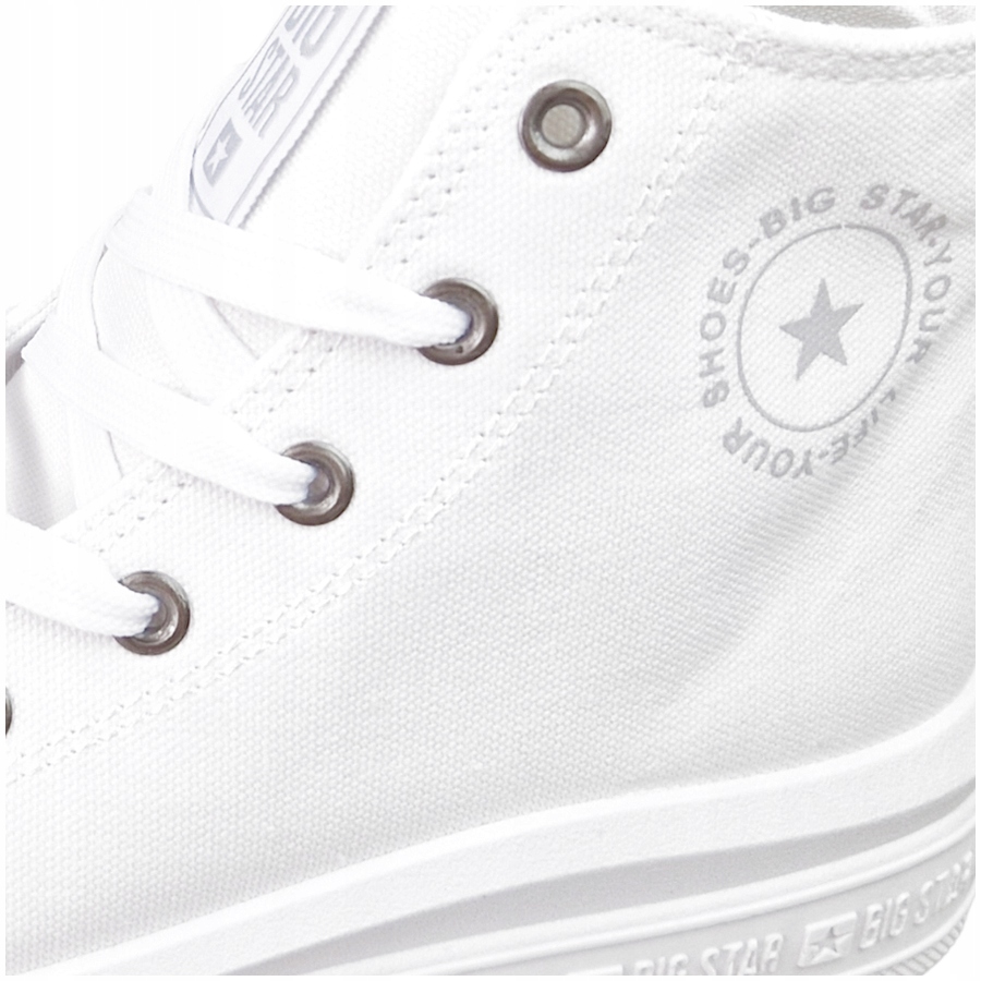 Big Star LL274A183 trampki wysokie białe R. 41 Materiał zewnętrzny tkanina