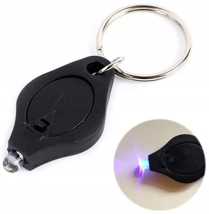 LATARKA ZE ŚWIATŁEM UV PRZENOŚNA MINI LAMPA UV Marka inna marka