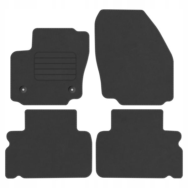 Ford Galaxy II 2012 – 2014 velurové koberce Grafit Prem