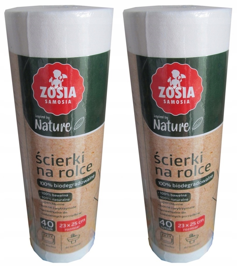 

Ścierki Na Rolce Zosia Samosia 80 Szt Bawełna 100%