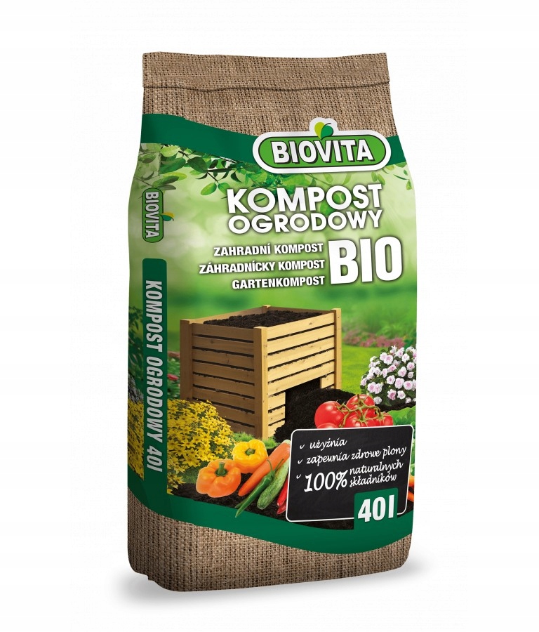 

Kompost Ogrodniczy Bio Nawóz Ziemia Biovita 40L