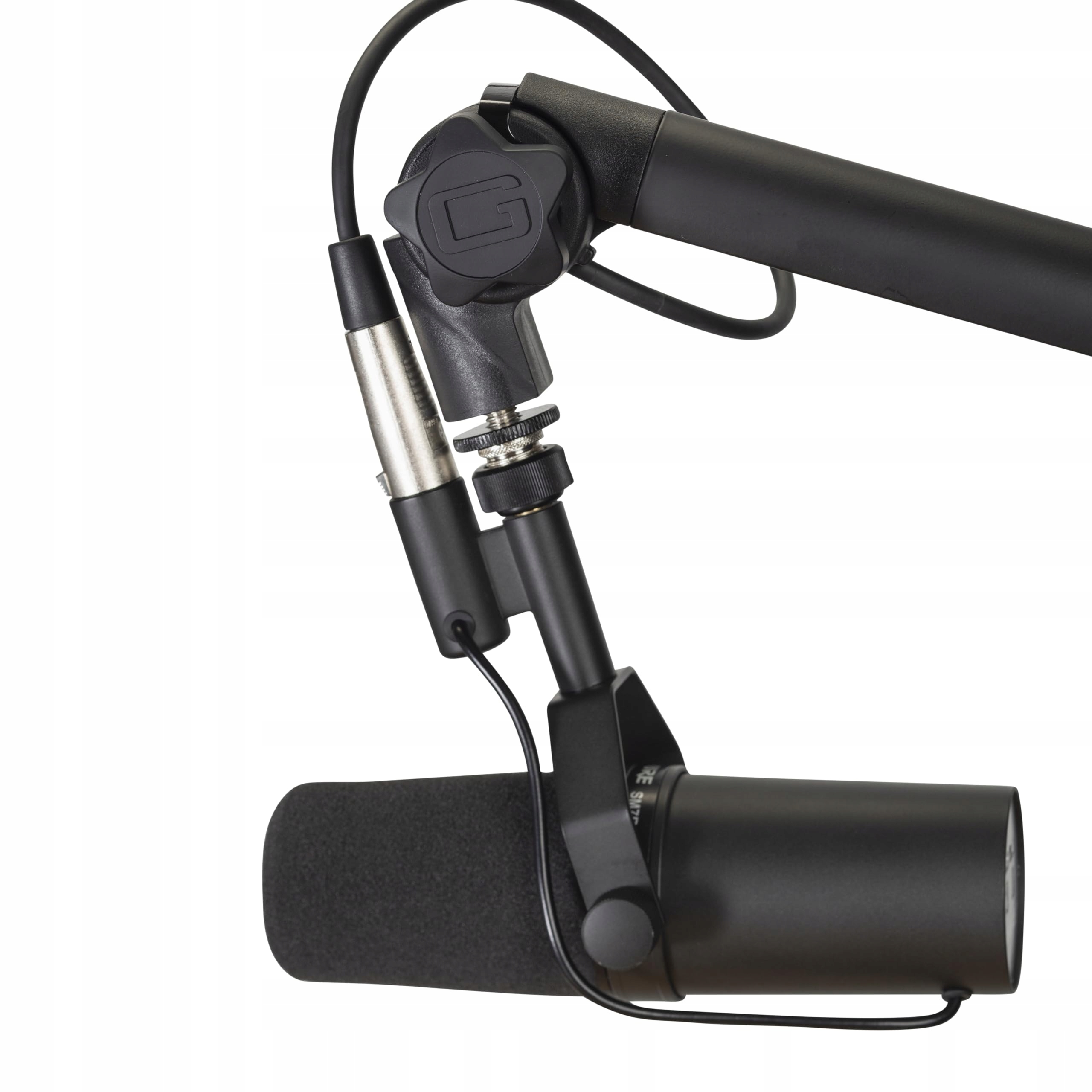 GATOR FRAMEWORKS Stojak Biurkowy Do Mikrofonów Podcastowych Z Kablem XLR — miniatura 9