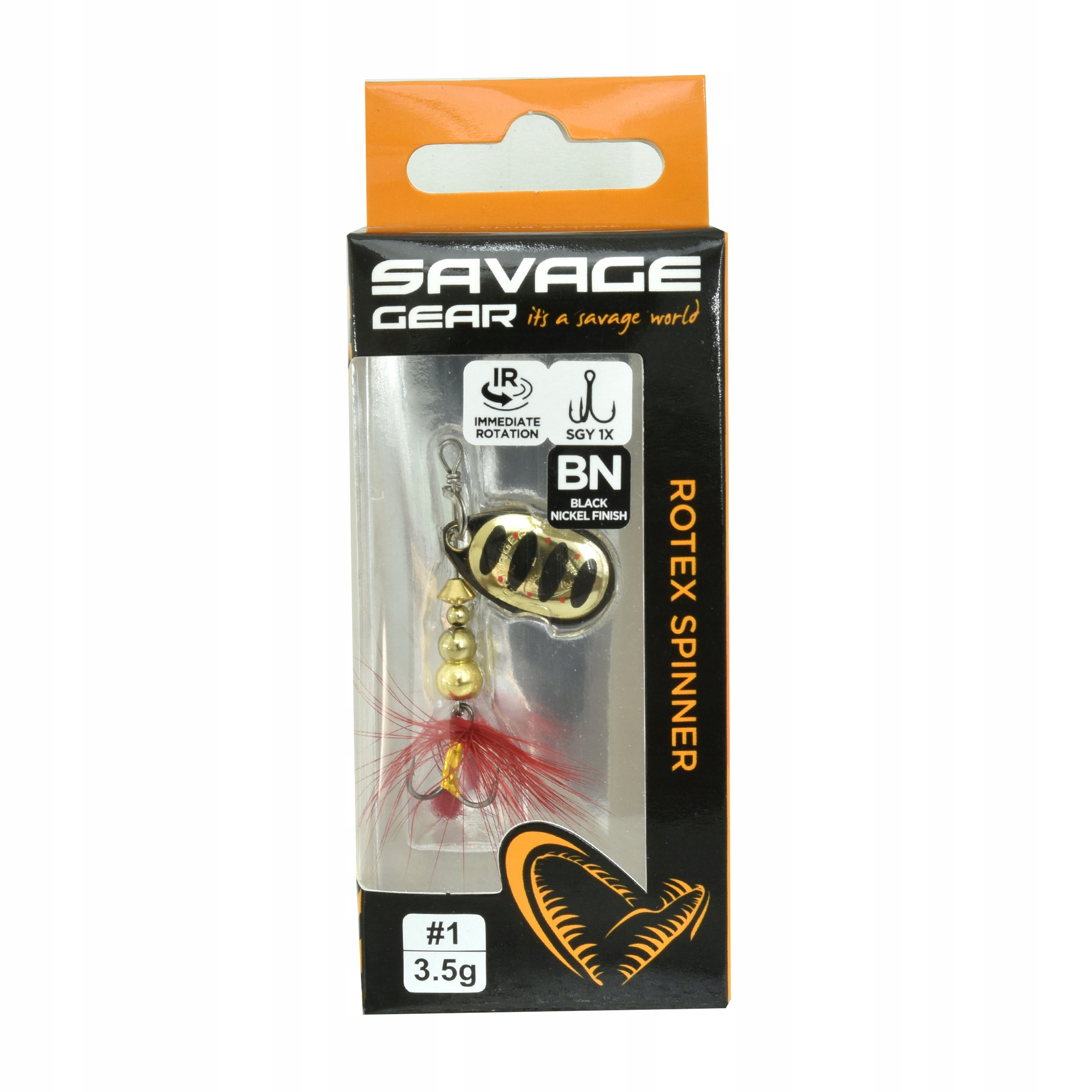 Błystka obrotowa obrotówka Savage Gear Rotex #1 3,5g gold 1szt.