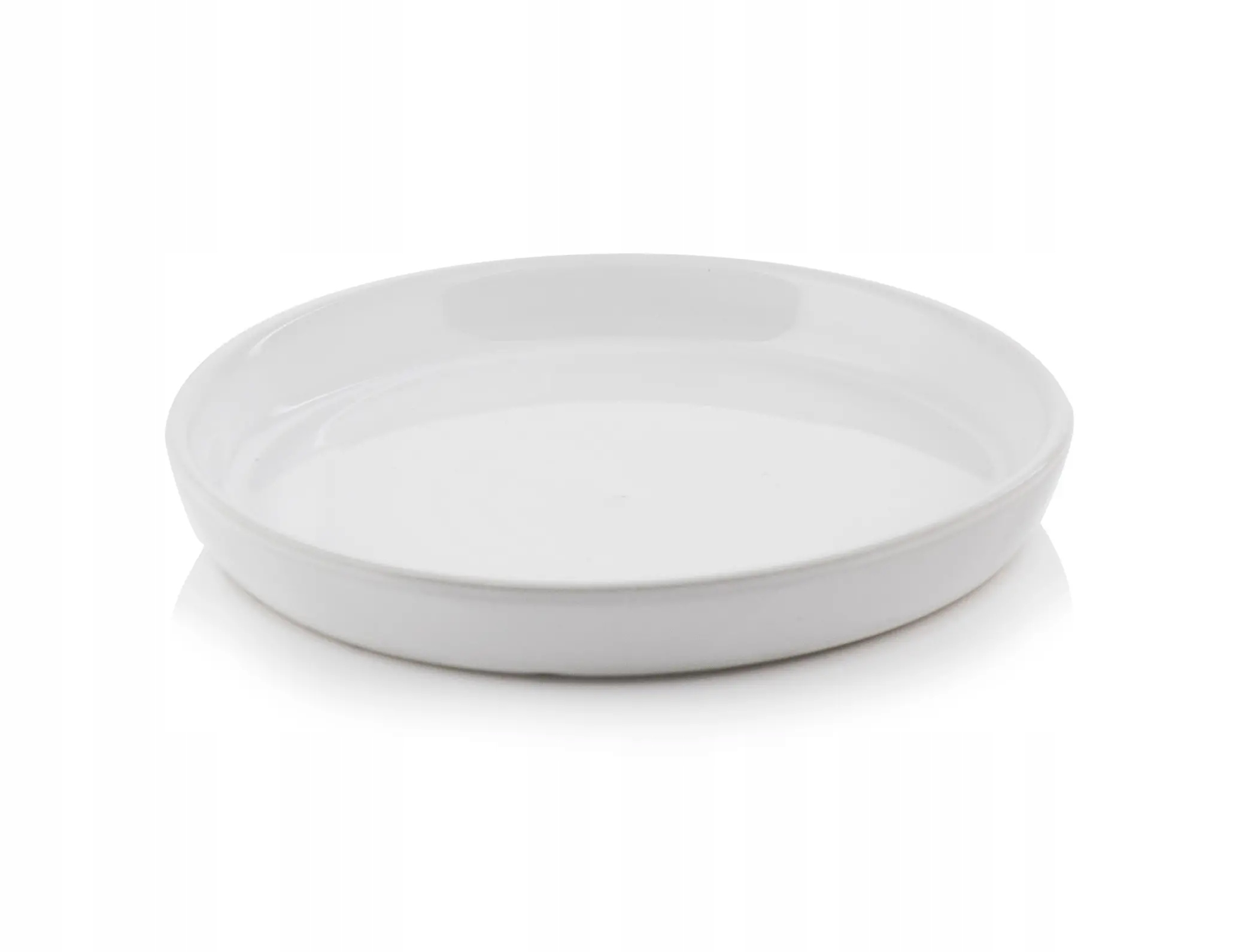 BIAŁA OKRĄGŁA MROZOODPORNA PODSTAWKA CERAMICZNA 27 CM