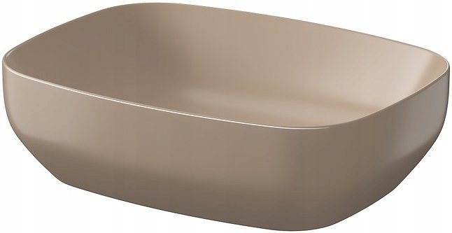 Umyvadlo na desku Larga obdélníkové 50x38 bronz mat