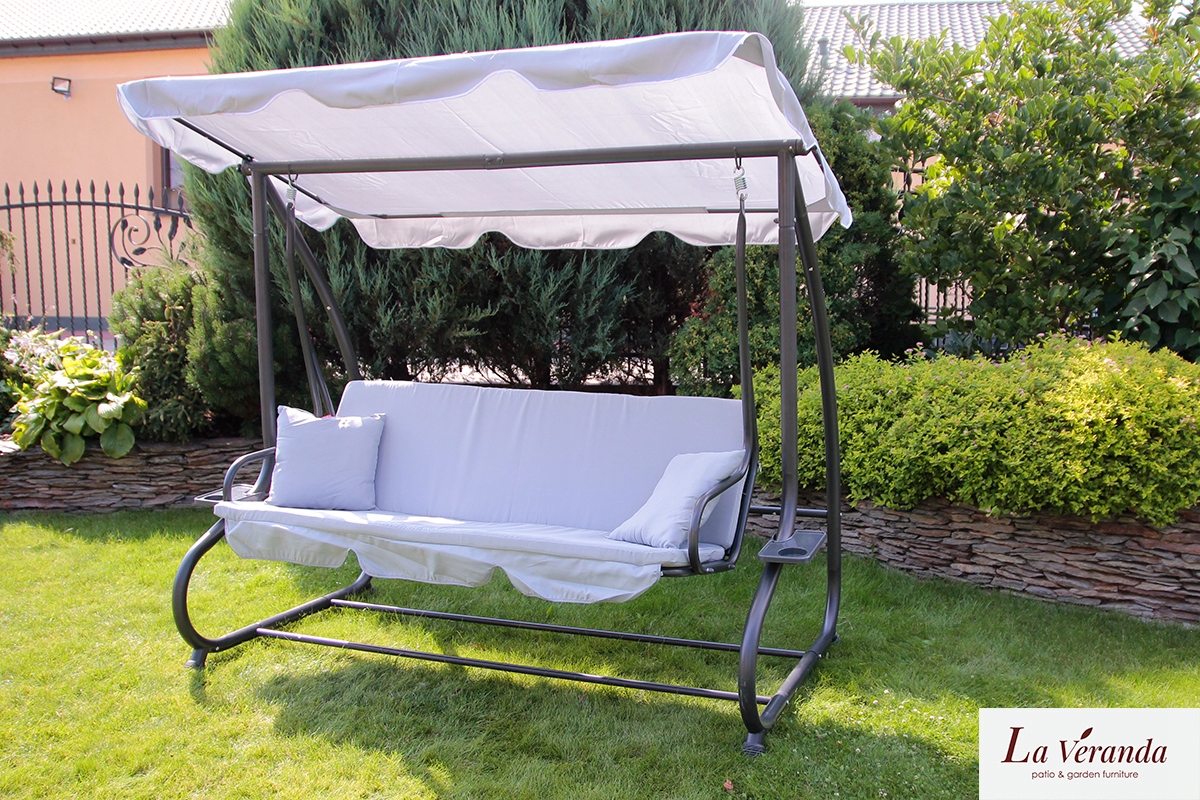 OGRODOWA HUŚTAWKA BUJANA ŁAWKA 3 OSOBOWA ROZKŁADANA 2w1 + DASZEK MATERAC Kod producenta HUŚTAWKA BUJANA ŁAWKA 3 OSOBOWA ROZKŁADANA