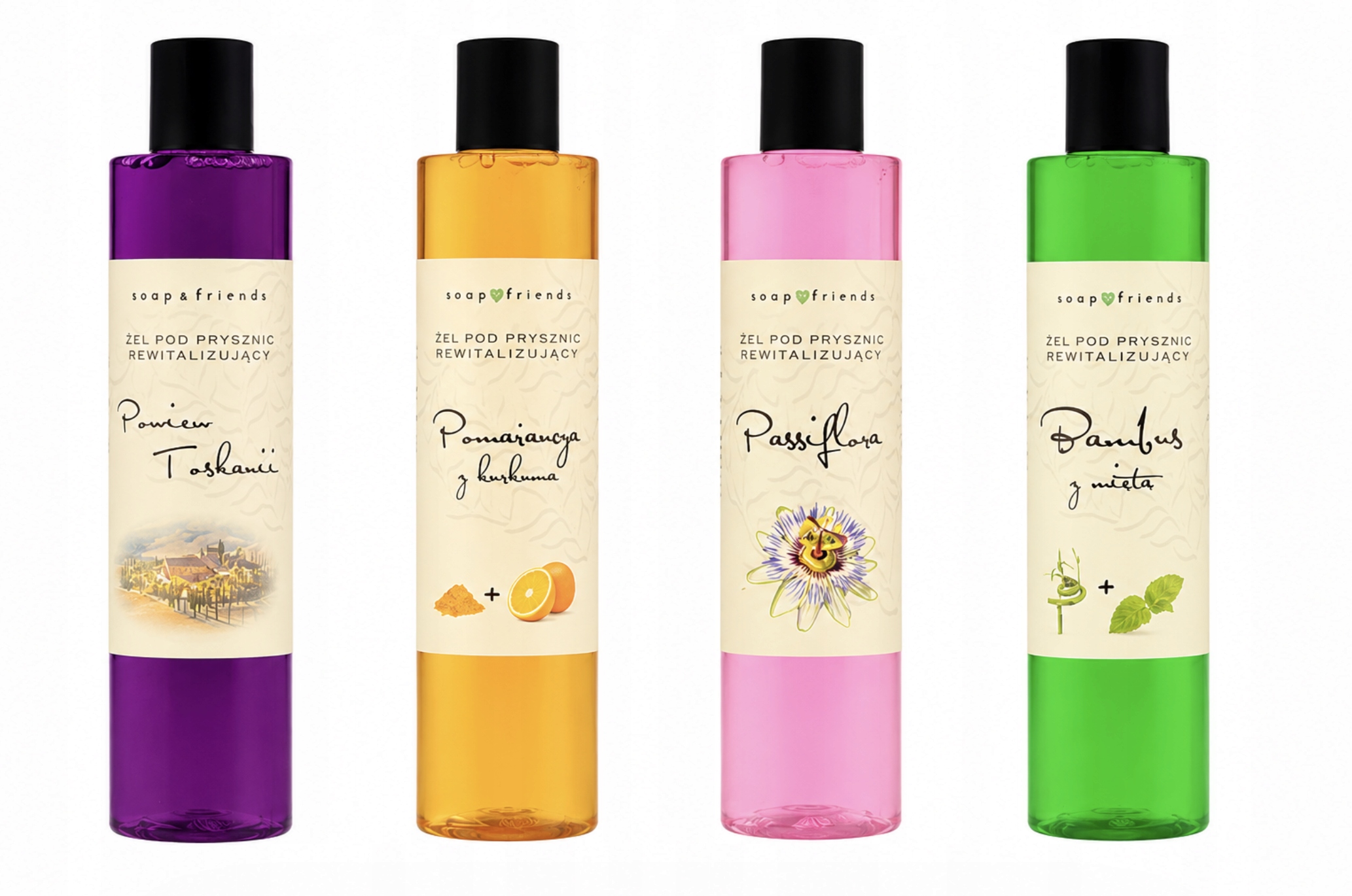 żel pomarńcza , passiflora 4x zapachy