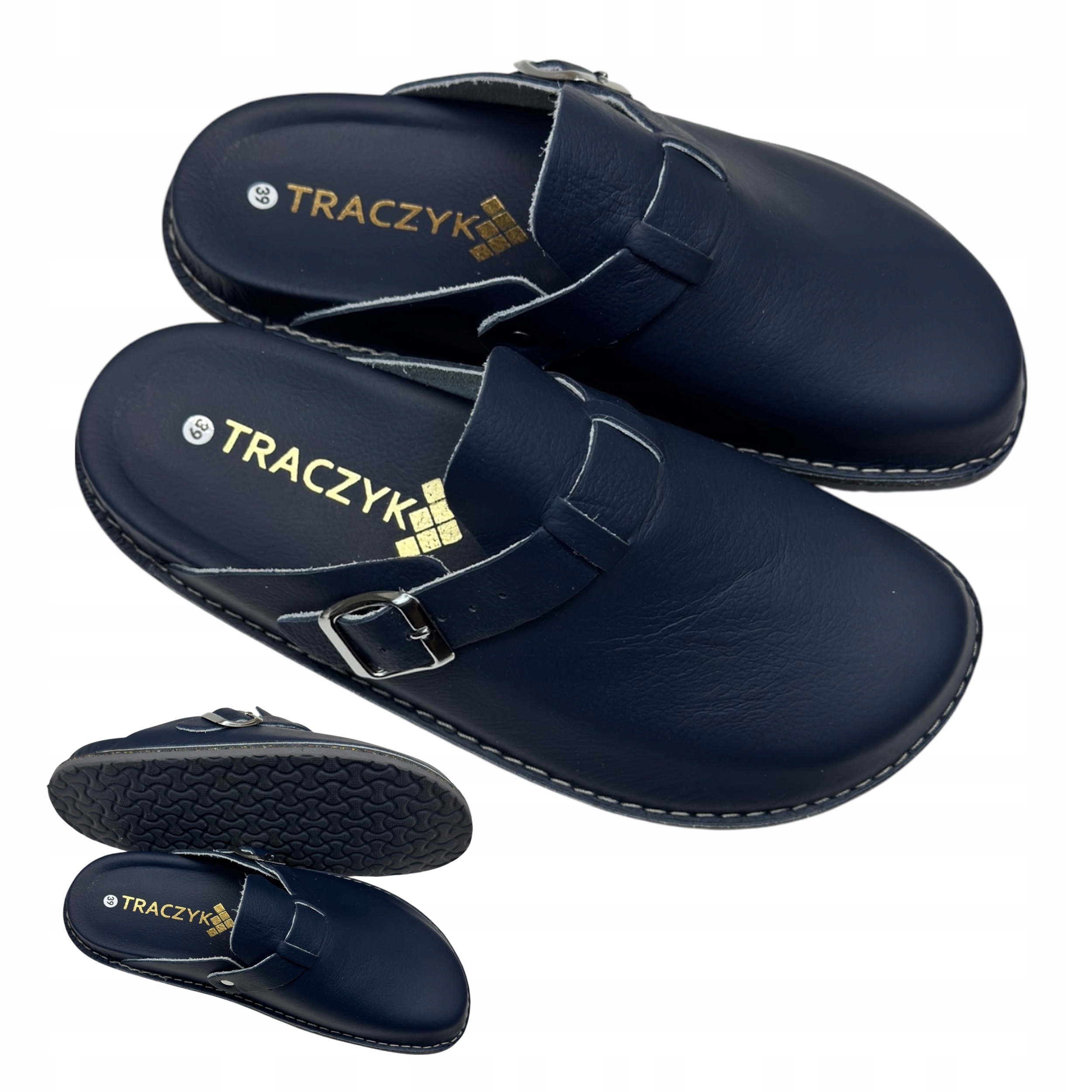 Nazouváky Traczyk Tmavě Modré Ortopedické Přírodní Lícová Kůže Fusbet vel. 37
