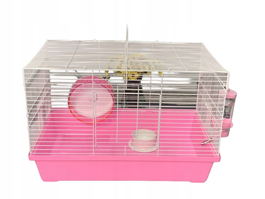 Levně Klec Pro Křečka Myšky 30x47x30CM Krmítko+kolotoč+miska