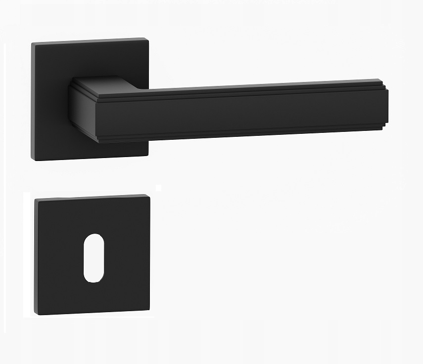 Klika Royal Slin černá rozety klíč