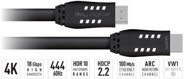 KEY DIGITAL Kabel HDMI 12m KD-HIFI40ProK