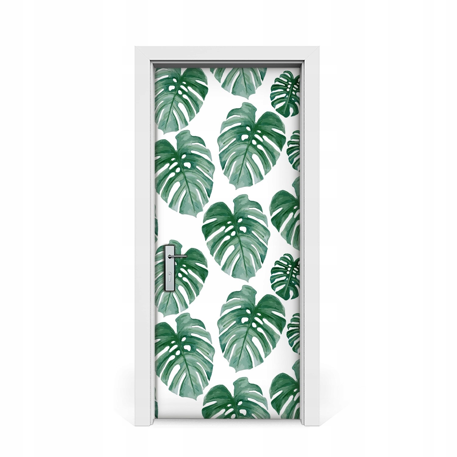 

Naklejka na drzwi okleina Monstera liście 85x205