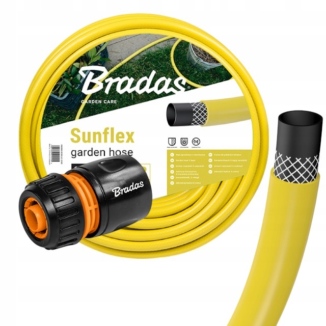 Zestaw Wąż Ogrodowy Sunflex 3/4`` 50 metrów Bradas Szybkozłączka