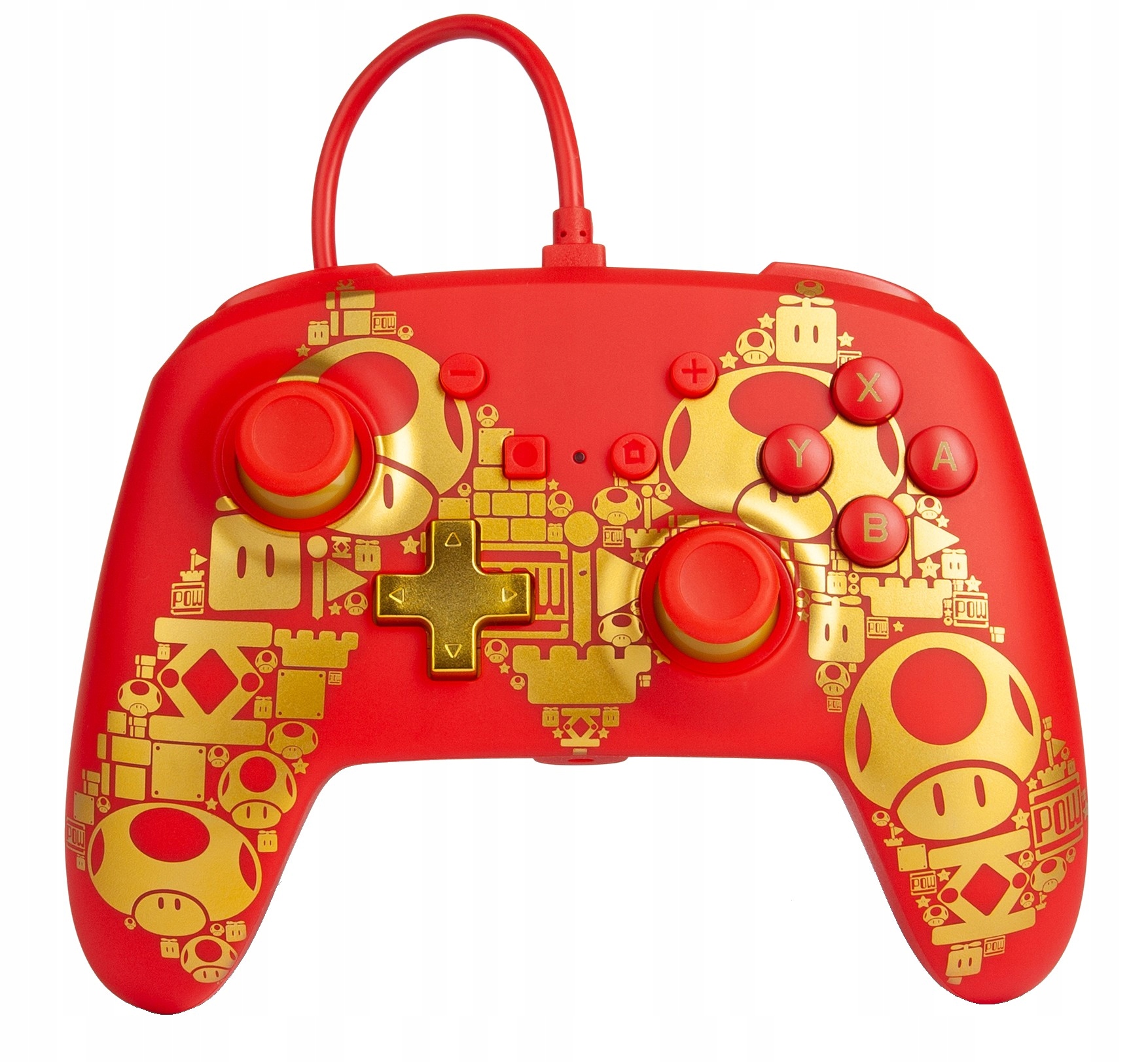 PowerA Switch Drátový ovladač Mario Golden M