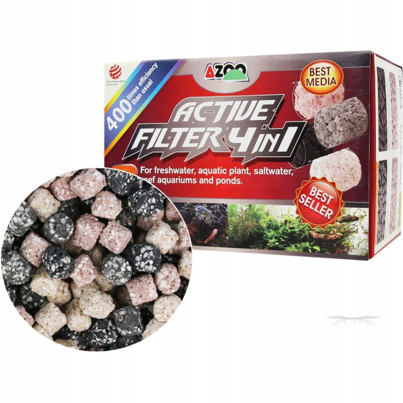 Levně Azoo Active Filter 4v1 Nejlepší náplň 5L Media do filtru akvária