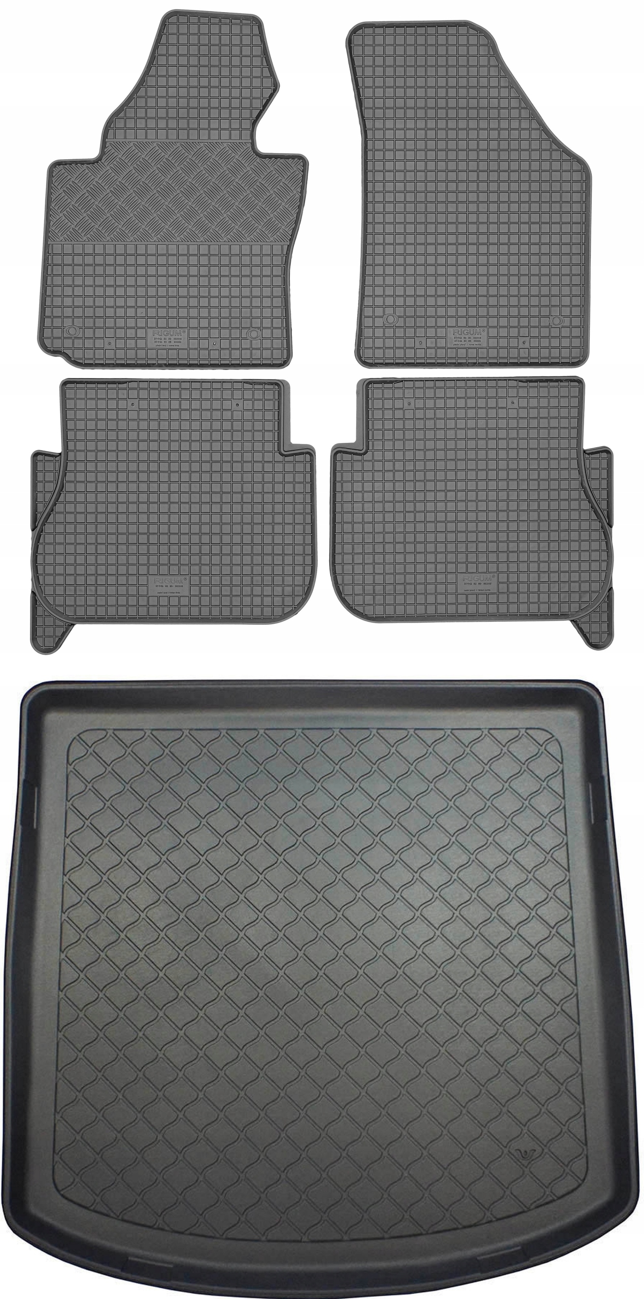 Vw Touran I 1T Van 2003-2015 Sada Gumové rohože rohož