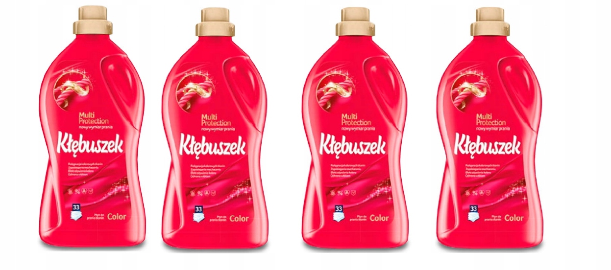 Levně 4x Tekutý prací prostředek Kłębuszek Color 1,82 l