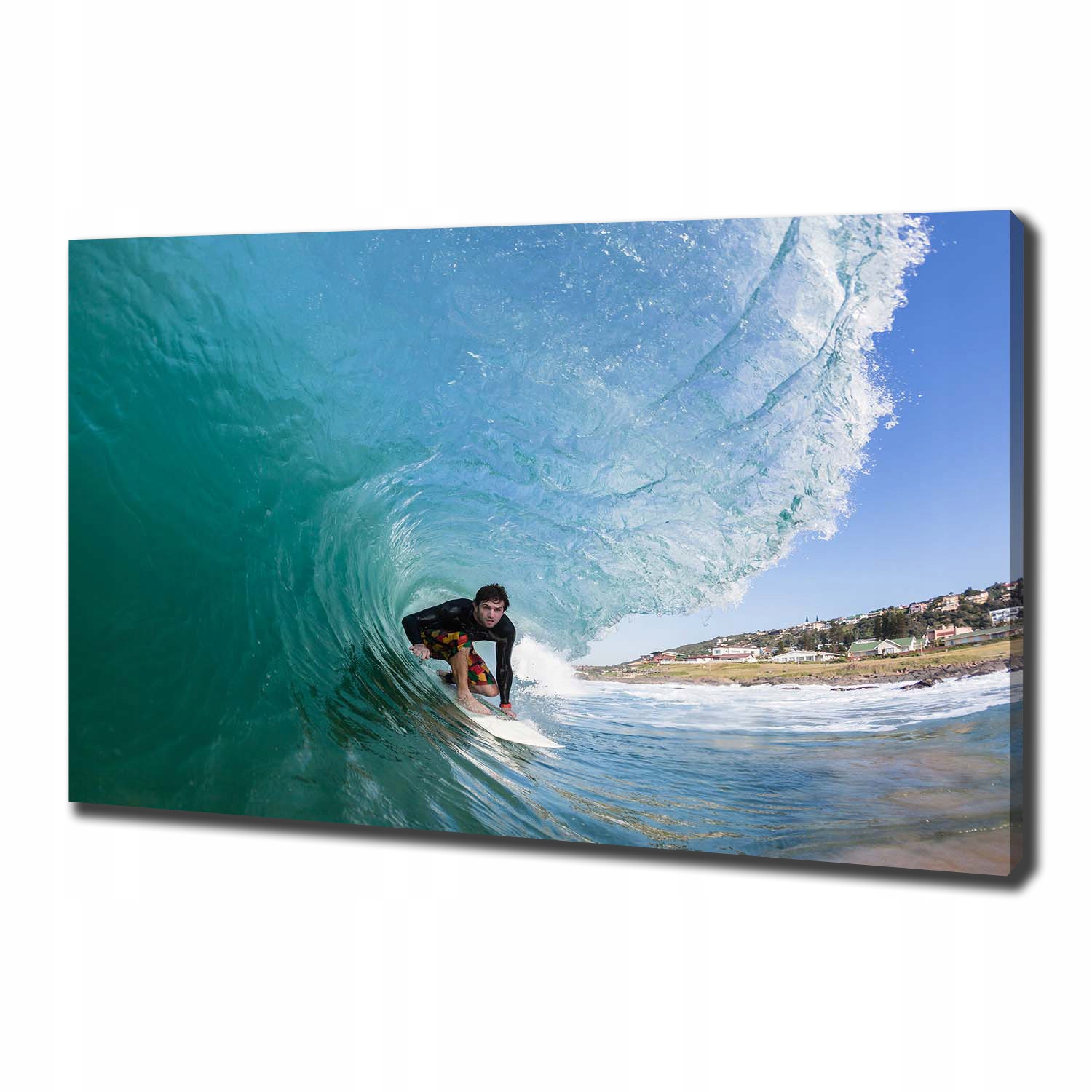 

Foto obraz na płótnie Surfer na fali 100x70 cm