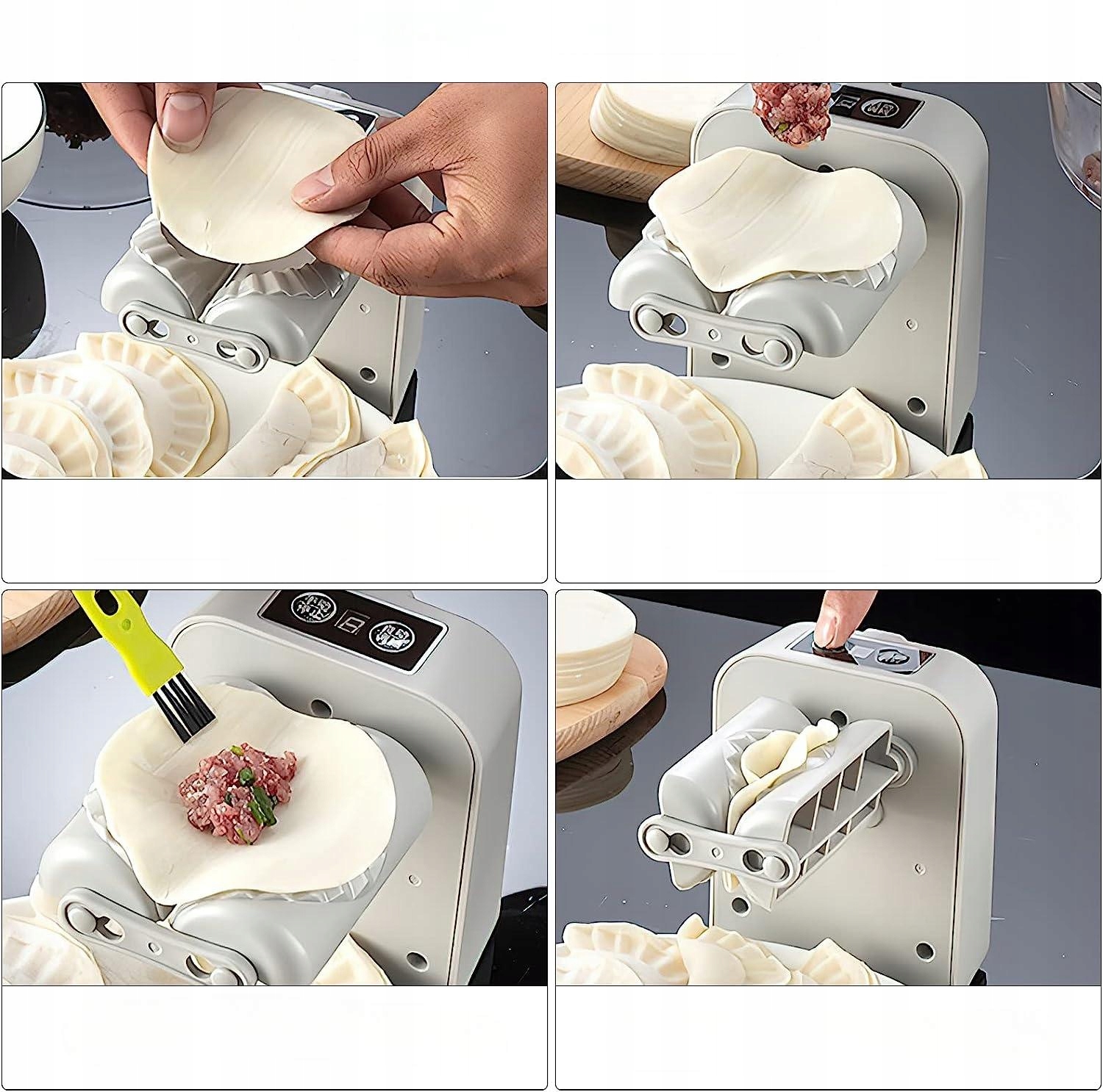 4w1 ELEKTRYCZNA MASZYNKA DO ROBIENIA LEPIENIA PIEROGÓW MASZYNA PIEROGARKA Marka bez marki