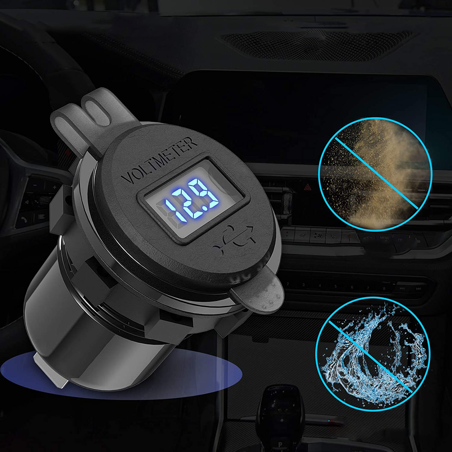 ŁADOWARKA MOTOCYKLOWA 2x USB QC 3.0 WOLTOMIERZ 3A Producent Bedde