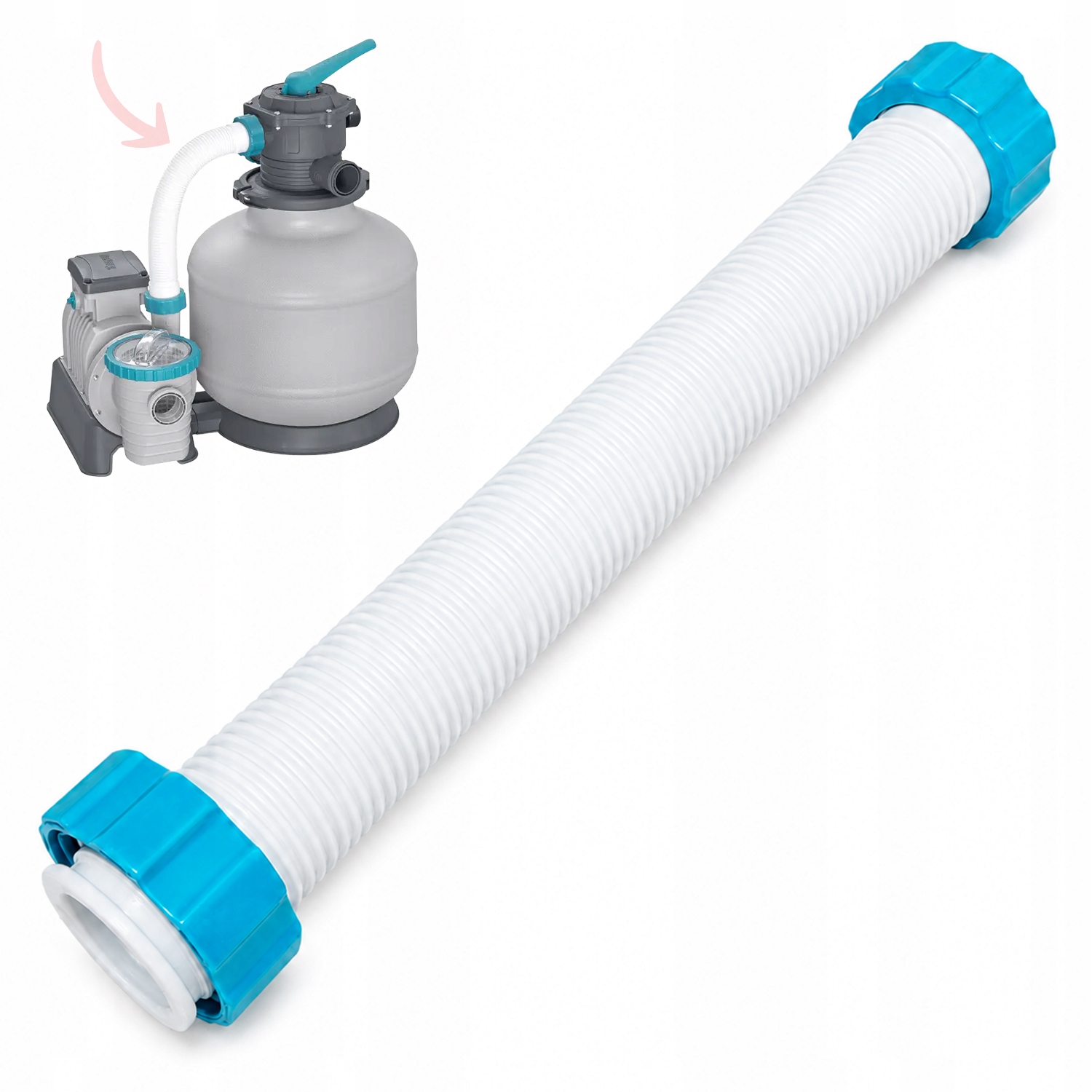 Krátká hadička trubka, originální spojka pro pískovou pumpu 58486 36 kg Bestway