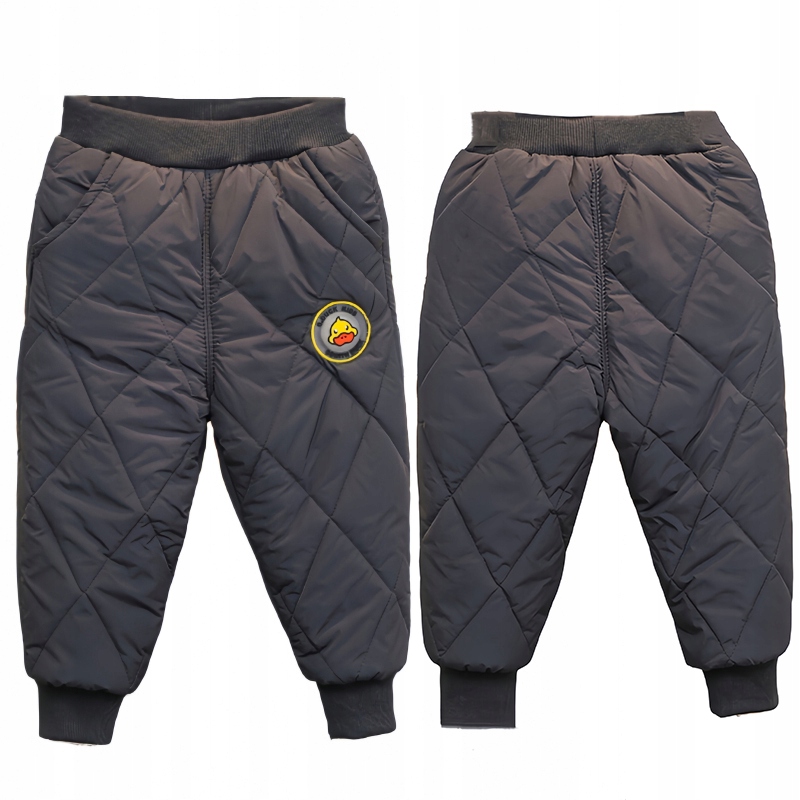 CIEPŁE GRUBE SPODNIE DRESOWE OCIEPLANE JOGGERY zimowe pikowane chłopięcy Stan opakowania oryginalne