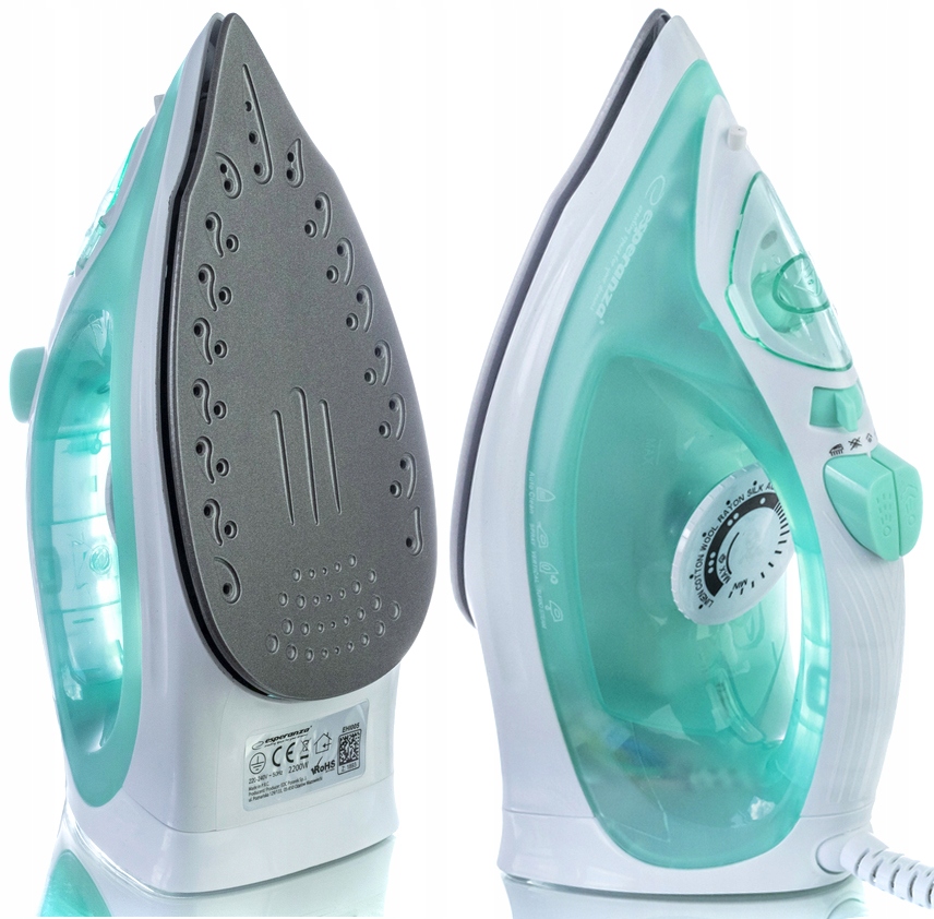 ŻELAZKO PAROWE NIEPRZYWIERAJĄCE SAMOCZYSZCZ 2200W Długość przewodu sieciowego 1.5 m