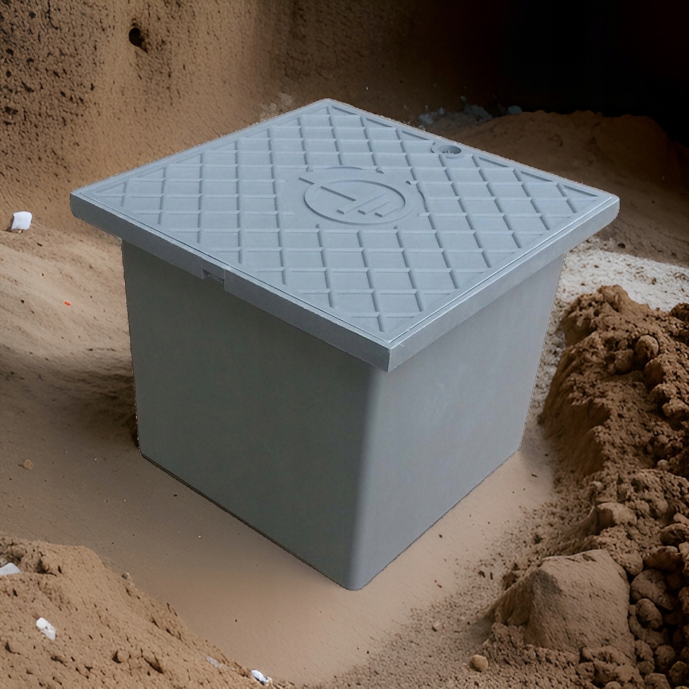 PUSZKA ODGROMOWA STUDZIENKA kontrolno pomiarowa - rewizja ścienna gruntowa Marka Izo-Sky