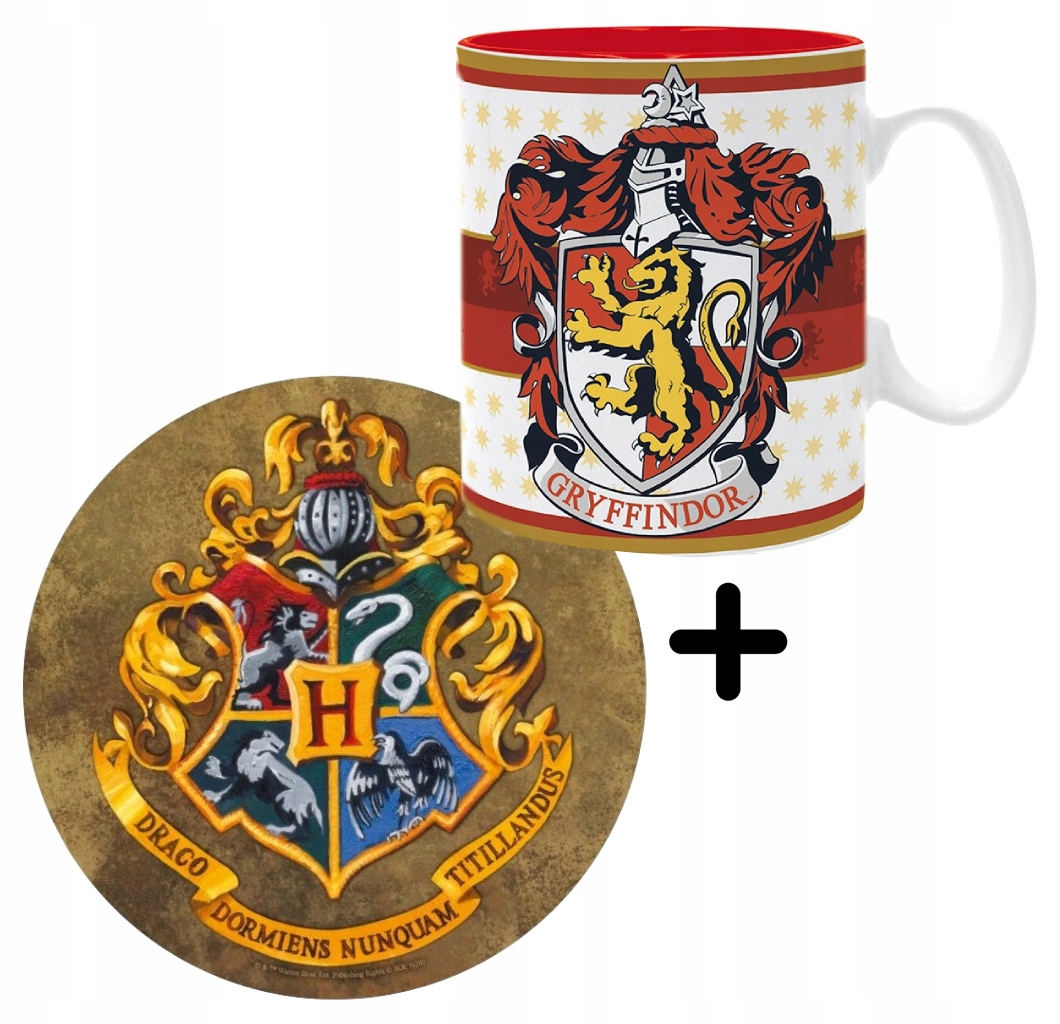 Sada dárek Harry Potter Hrnek podložka pod myš myšku Erb Gryffindor