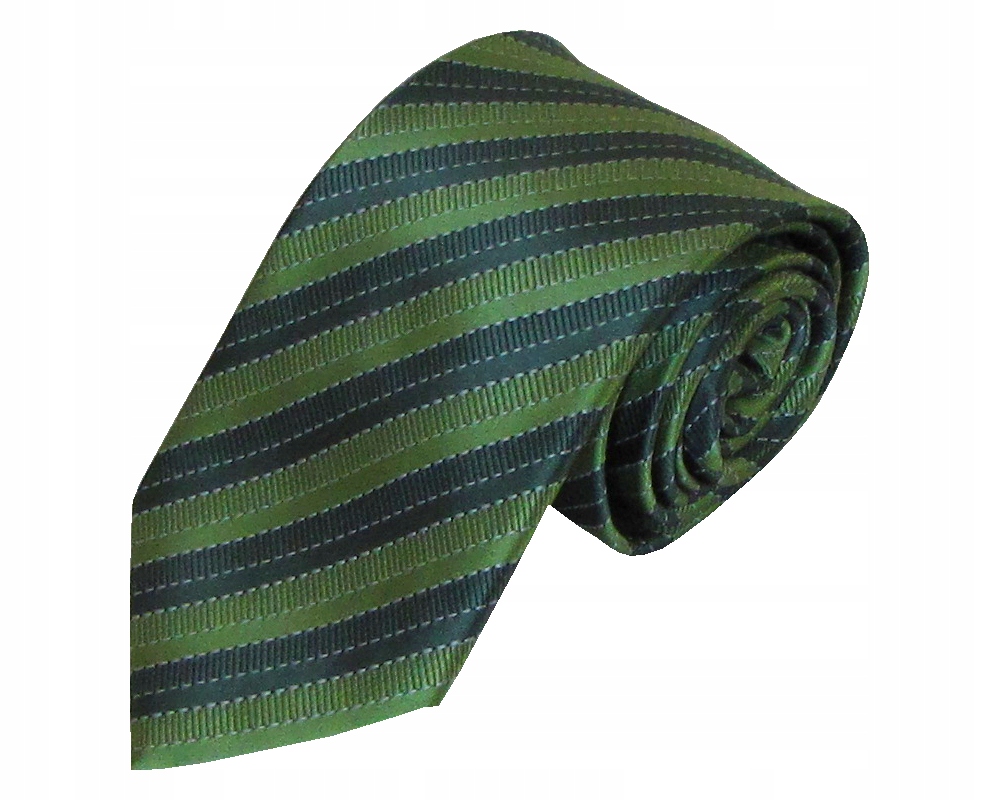 KRAWAT MĘSKI KLASYCZNY ELEGANCKI ZIELONY K19