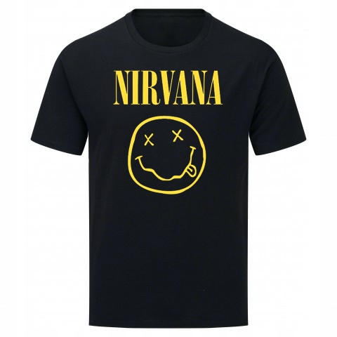

Męski T-shirt Nirvana Smile Rozmiar L