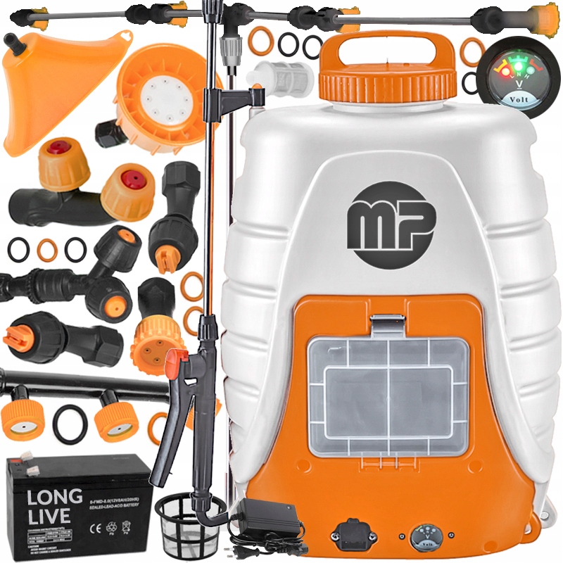 Elektrický Akumulátorový Záhradný Postrekovač Na Batoh 18 L, Silný, Veľký
