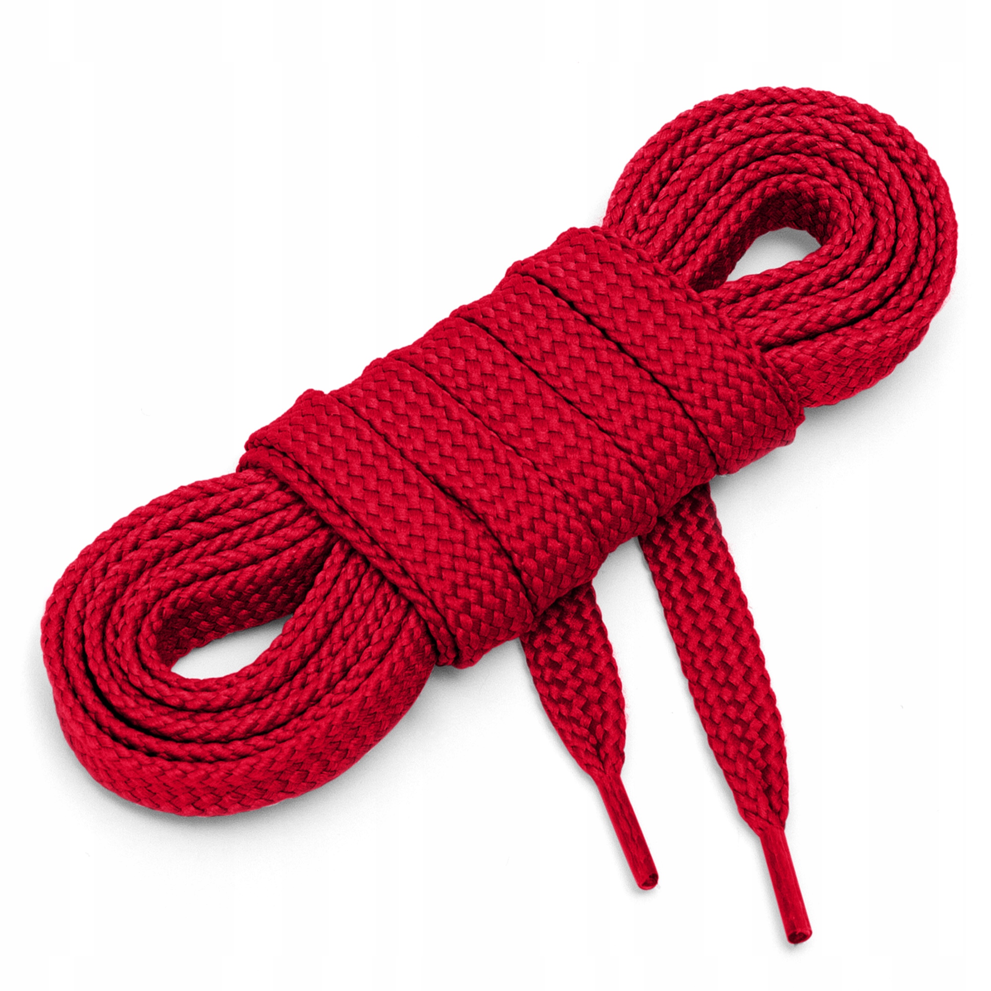 Шнуровки шнуров плоские 7 мм красный 60 см