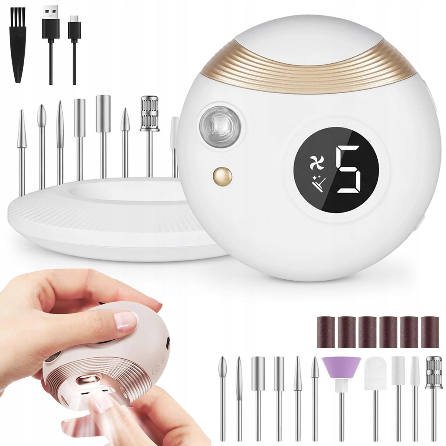 Elektrický Zastřihovač Nehtů Tichý Zastřihovač Snadno Vhodný Set