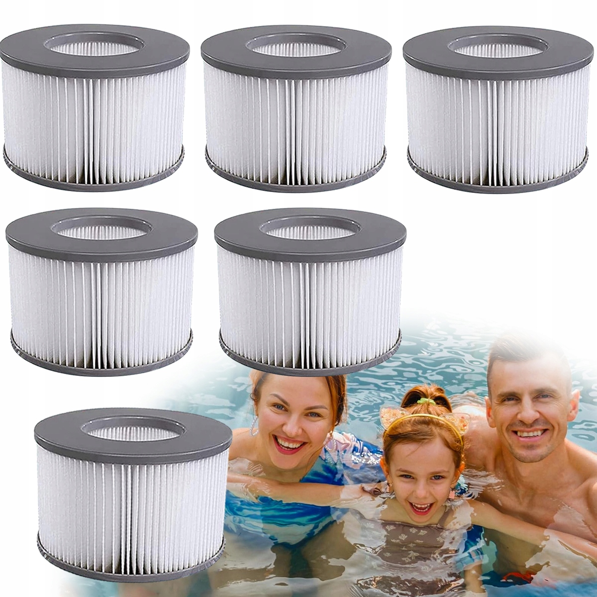 6x Filtr do Basen SPA Jacuzzi Hydromasaż MSPA