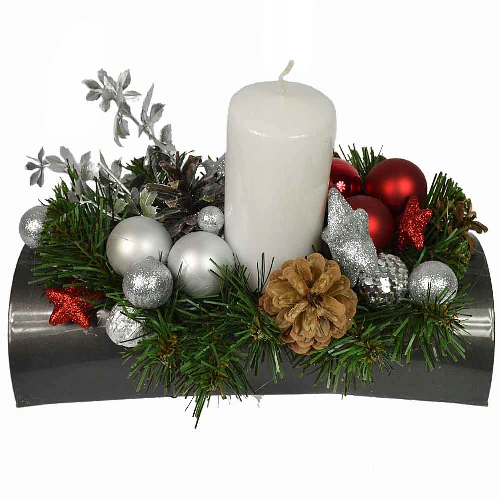Stroik Ozdoba Dekoracja Świąteczna Święta Boże Narodzenie w Gazonie Kod producenta brak