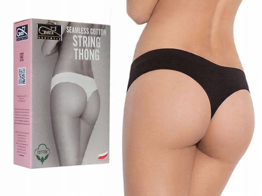 

Majtki Stringi Gatta String Thong bawełna black XL