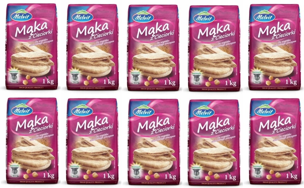 Levně 10 x 1 kg Melvit Mouka z cizrny Svařovací