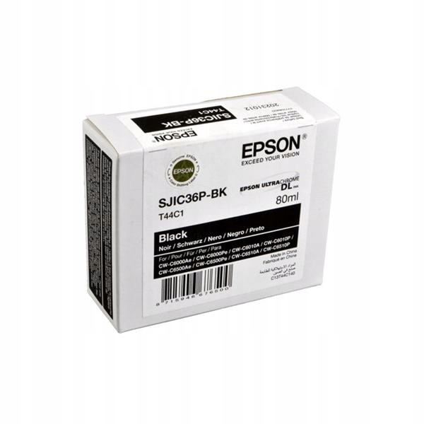 Originální inkoust Black Epson SJIC36PK, SJI-C36PK, SJIC-36PK (T44C1, C13T44C1)