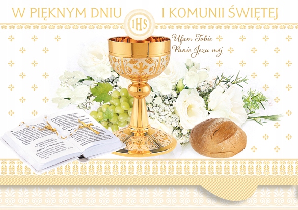 PAMIĄTKA PIERWSZEJ KOMUNII ŚW KARNET B6X WZÓR 4